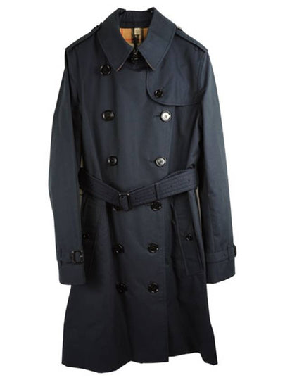 The Mid-length Kensington Heritage Trench Coat Midnight Blue - BURBERRY - BALAAN 2