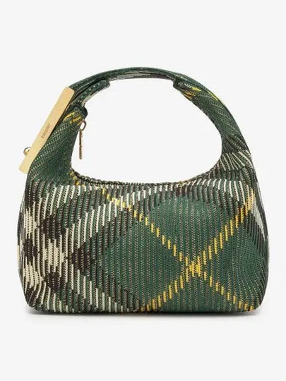 Peg Medium Check Pattern Duffel Bag Green - BURBERRY - BALAAN 2