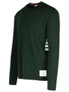 4 Bar Jersey Stretch Wool Knit Top Green - THOM BROWNE - BALAAN 3