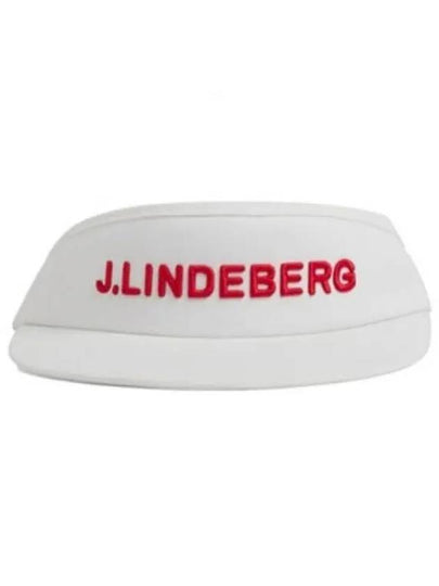 Viktor Embroidered Logo Visor White - J.LINDEBERG - BALAAN 2