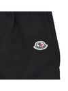 Logo embroidered straight pants black - MONCLER - BALAAN 5