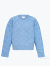 Intrecciato Wool Knit Top Light Blue - BOTTEGA VENETA - BALAAN 2