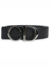 Reversible CD Leather Belt Black - DIOR - BALAAN 3