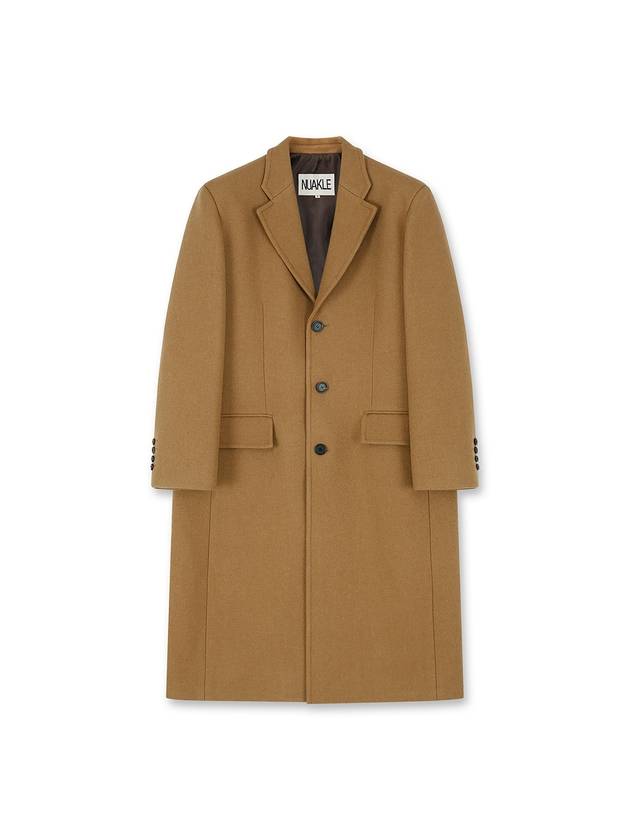 Unisex Wool Single Over Single Coat Camel - NUAKLE - BALAAN 2