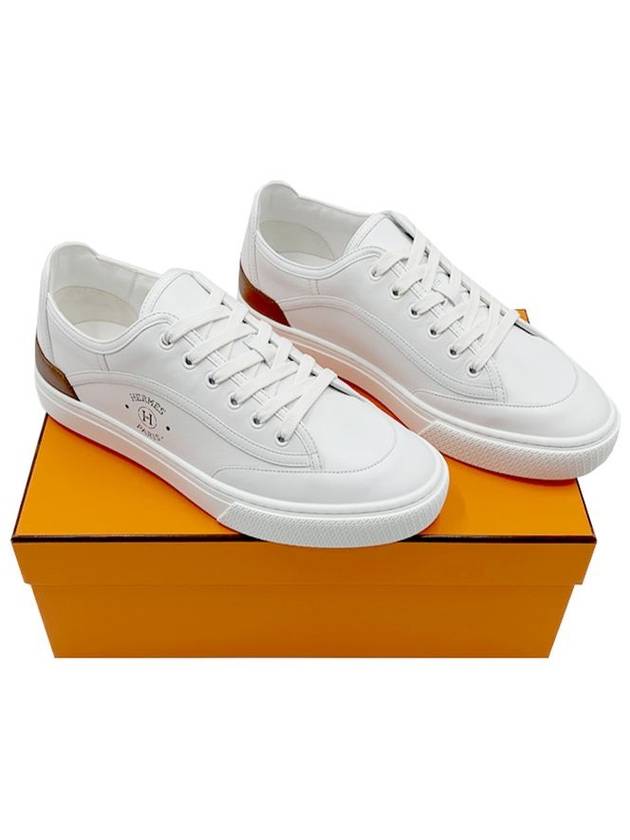 Get Leather Low Top Sneakers White - HERMES - BALAAN 2