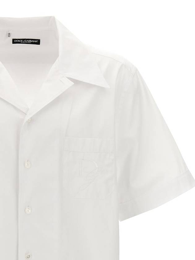 Dolce & Gabbana Logo Embroidery Shirt - DOLCE&GABBANA - BALAAN 3