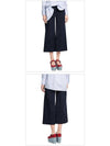 Crop Wide Pants Navy - MSGM - BALAAN 3