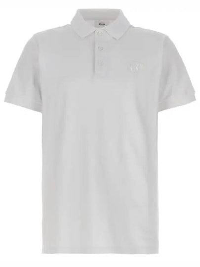 Embroidery Logo Short Sleeve Polo Shirt White - BALLY - BALAAN 2