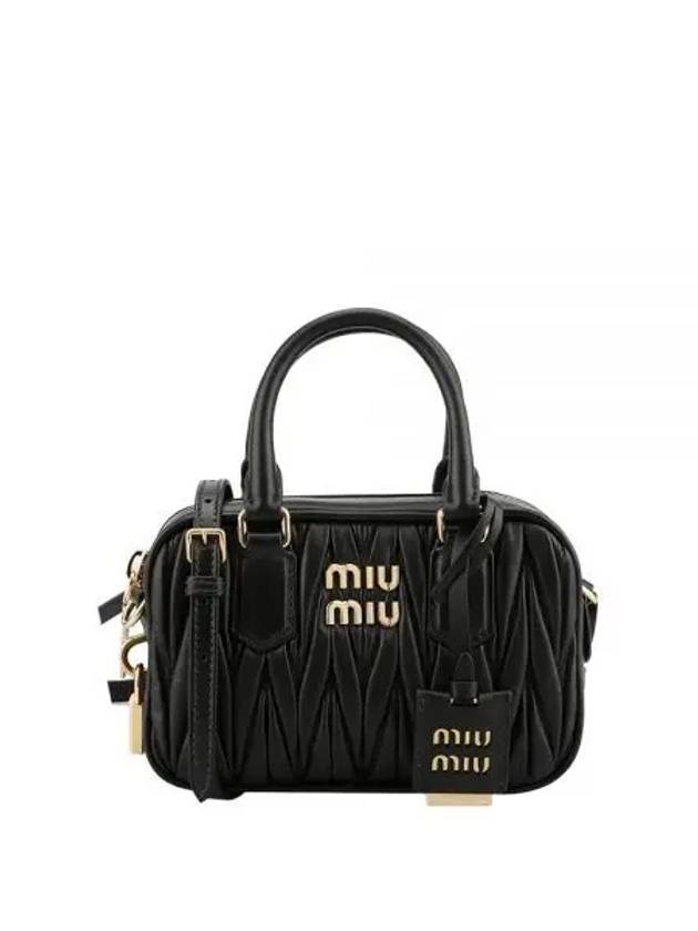 Matelasse Nappa Leather Tote Bag Black - MIU MIU - BALAAN 2