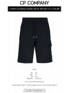 Men's Lens Patch Cargo Shorts Black - CP COMPANY - BALAAN 3