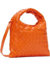 Intrecciato Mini Hop Tote Orange - BOTTEGA VENETA - BALAAN 3