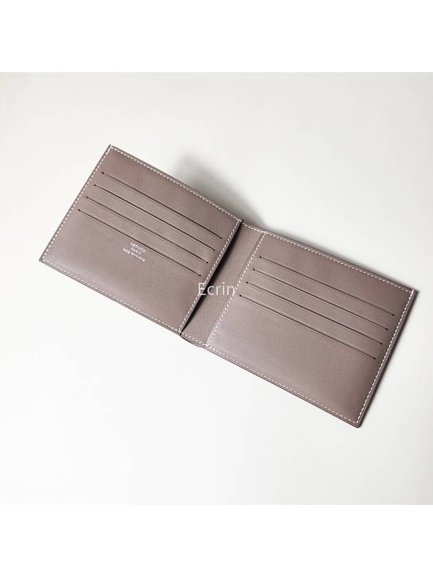 Citizen Twill Compact Card Wallet Brown - HERMES - BALAAN 7