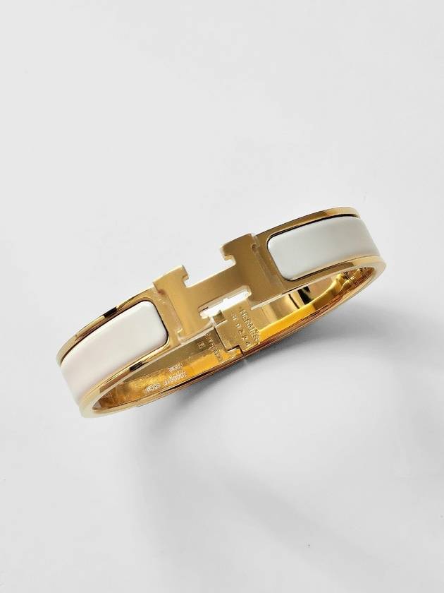 Click H Bracelet Rose Gold Cream - HERMES - BALAAN 2