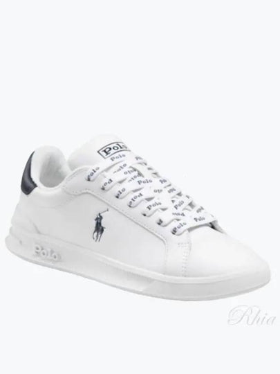 Logo Leather Low Top Sneakers Navy Tab White - POLO RALPH LAUREN - BALAAN 2