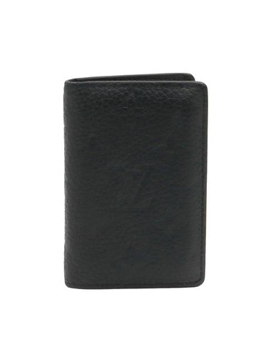 Black Taurillon Empreinte Leather Pocket Organizer Card Holder M69044 - LOUIS VUITTON - BALAAN 1