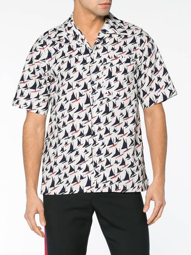 Boat Print Short Sleeve Shirt - MARNI - BALAAN 2