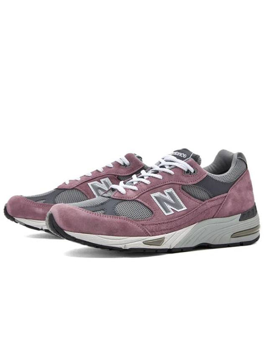 991v1 Low Top Sneakers Grey Purple - NEW BALANCE - BALAAN 2