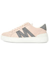 Monaco Logo Low Top Sneakers Pink - MONCLER - BALAAN 5