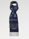 All About Monogram Wool Scarf Navy - LOUIS VUITTON - BALAAN 2