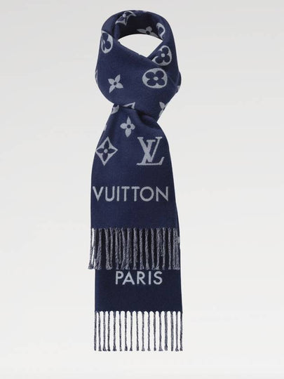 All About Monogram Wool Scarf Navy - LOUIS VUITTON - BALAAN 2