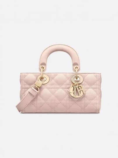 Lady D Joy Cannage Small Lambskin Tote Bag Powder Pink - DIOR - BALAAN 2