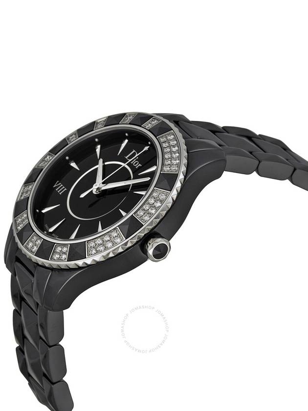 Dior VIII Christal Diamond Black Ceramic Ladies Watch CD1241E0C001 - DIOR - BALAAN 2