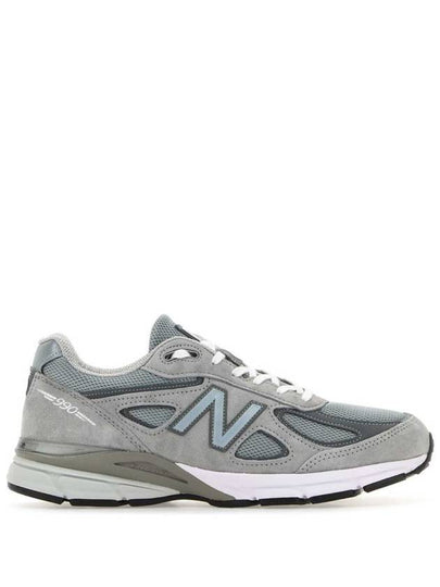 990v4 Core Low Top Sneakers Silver Grey - NEW BALANCE - BALAAN 2