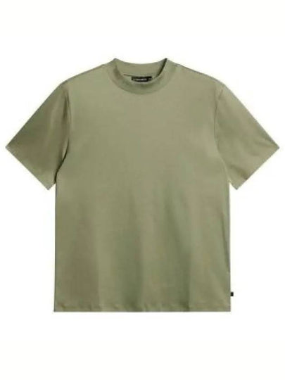 Ace Mock Neck Short Sleeve T-Shirt Oil Green - J.LINDEBERG - BALAAN 2