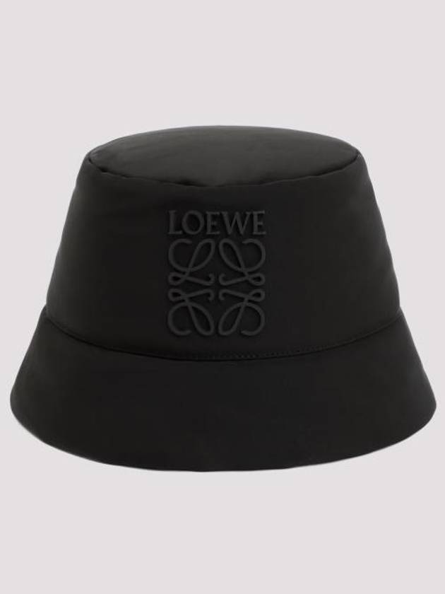 Puffer Nylon Bucket Hat Black - LOEWE - BALAAN 4