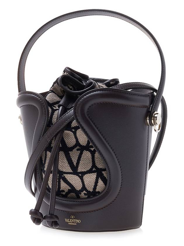 Toile Iconographe Bucket Bag Brown - VALENTINO - BALAAN 3