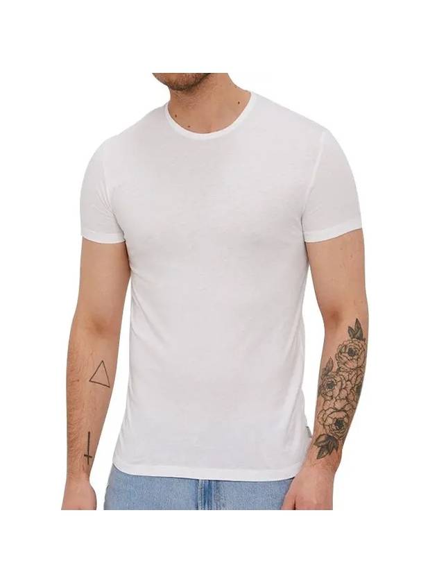 Men's Slimfit Short Sleeve T-Shirt White - PAUL SMITH - BALAAN 2