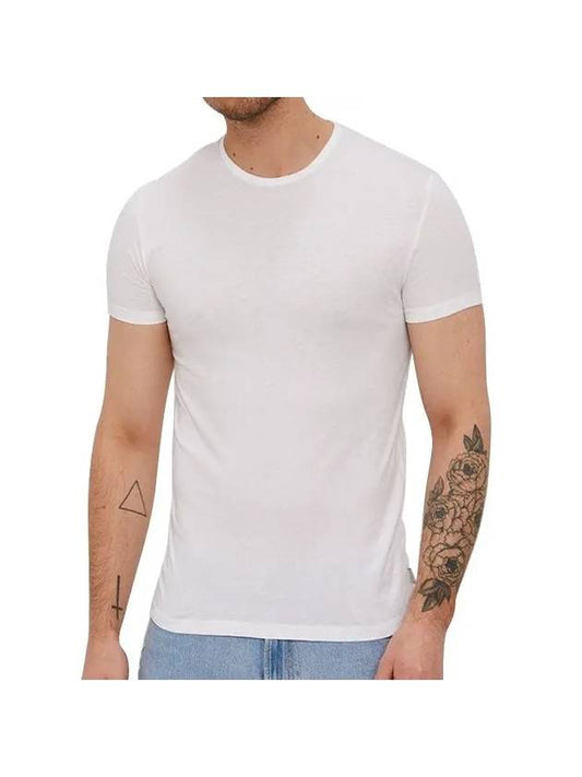 Men's Slimfit Short Sleeve T-Shirt White - PAUL SMITH - BALAAN 1