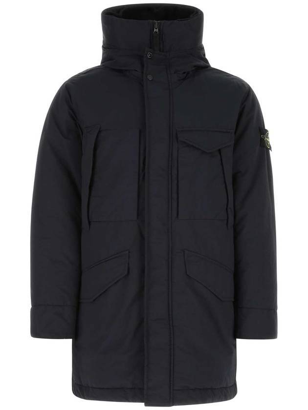 Opaque Nyoln Twill Down Parka Navy - STONE ISLAND - BALAAN 1