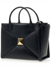 One-Stud Tote Bag Black - VALENTINO - BALAAN 3