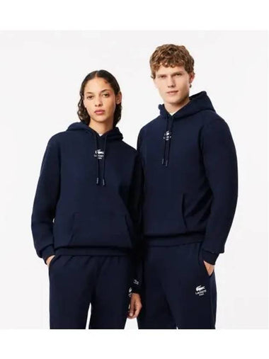 Casual hooded sweatshirt navy - LACOSTE - BALAAN 1