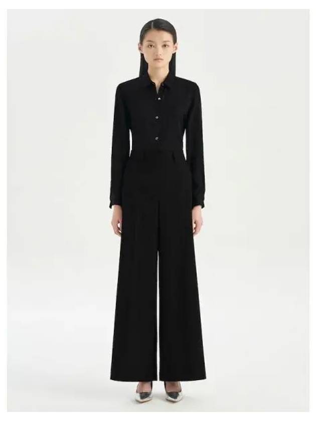 Women s Texture High Waist Wide Pants Trousers Black Domestic Product GM0023121268069 - THEORY - BALAAN 1