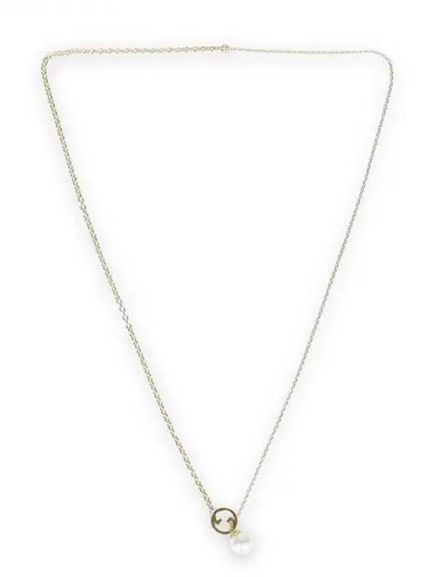 Blondie Pearl Drop Necklace Gold - GUCCI - BALAAN 2