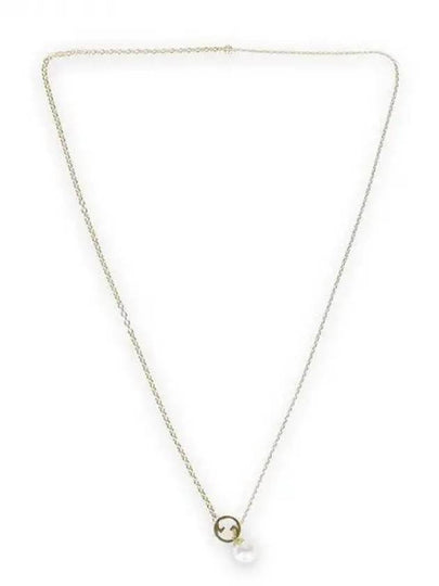 Blondie Pearl Drop Necklace Gold - GUCCI - BALAAN 2