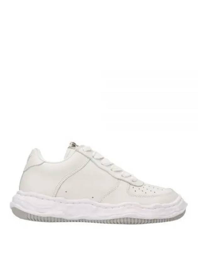 24 A07FW702 white WAYNE leather low sneakers - MIHARA YASUHIRO - BALAAN 1