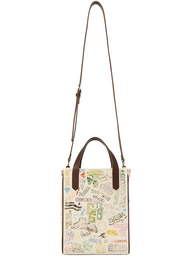 Print Mini Tote Cross Bag Ivory - GOLDEN GOOSE - BALAAN 8