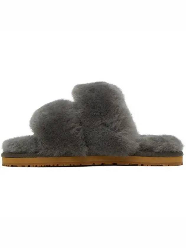 Gray Sheepskin Slippers 232326F124014 1149583 - MAU - BALAAN 1