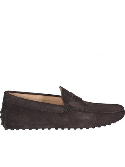 Men's Suede Gommino Driving Shoes Brown - TOD'S - BALAAN 2