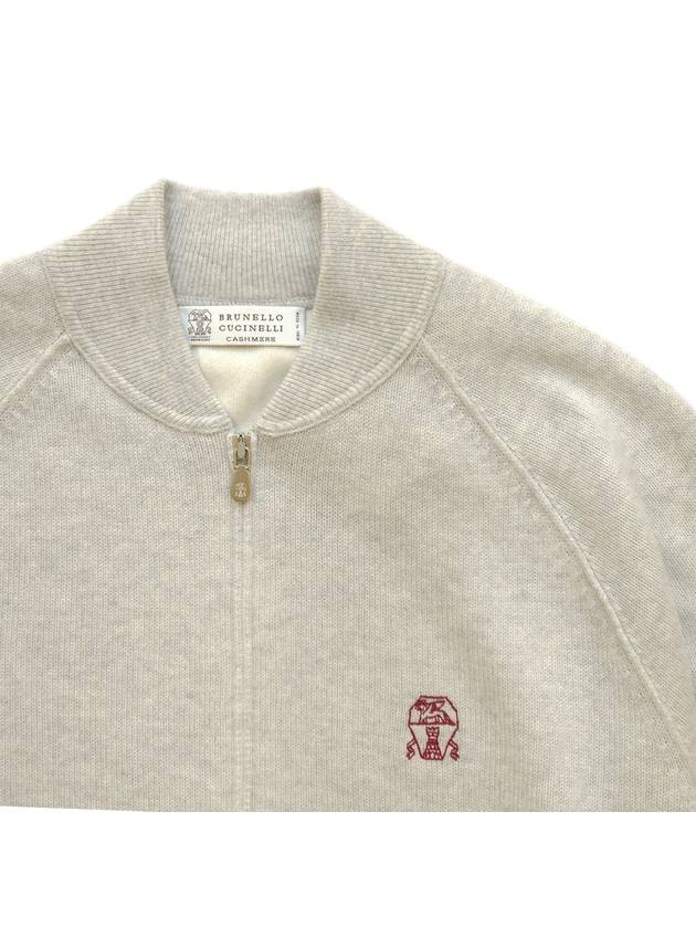 Men s zip up cashmere jumper gray - BRUNELLO CUCINELLI - BALAAN 3