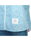 4 Bar Ripstop Polyamide Windbreaker Light Blue - THOM BROWNE - BALAAN 11