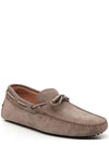 Men's Gommino Suede Driving Shoes Beige - TOD'S - BALAAN 4