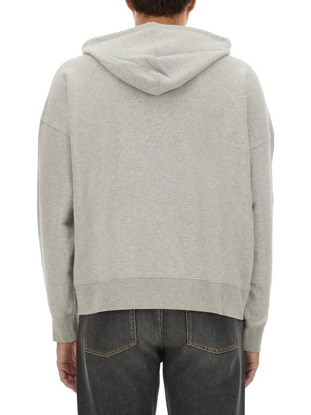 Star Logo Zip-Up Hoodie Melange Grey - GOLDEN GOOSE - BALAAN 4