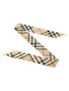 Skinny Check Silk Scarf Archive Beige - BURBERRY - BALAAN 4