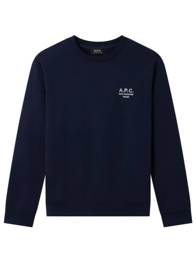 Rider Chest Small Logo Sweatshirt Navy - A.P.C. - BALAAN 6