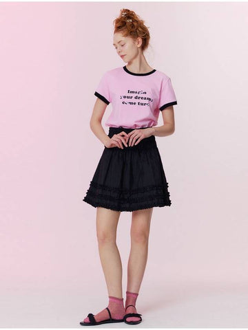 Shining shirring mini skirt_Black - OPENING SUNSHINE - BALAAN 1