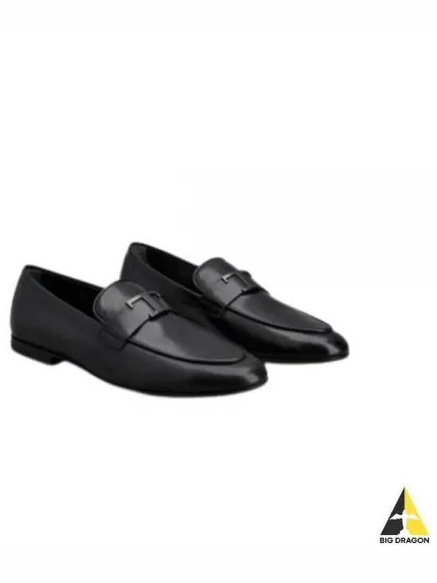 Men's T Timeless Leather Loafers Black - TOD'S - BALAAN 2